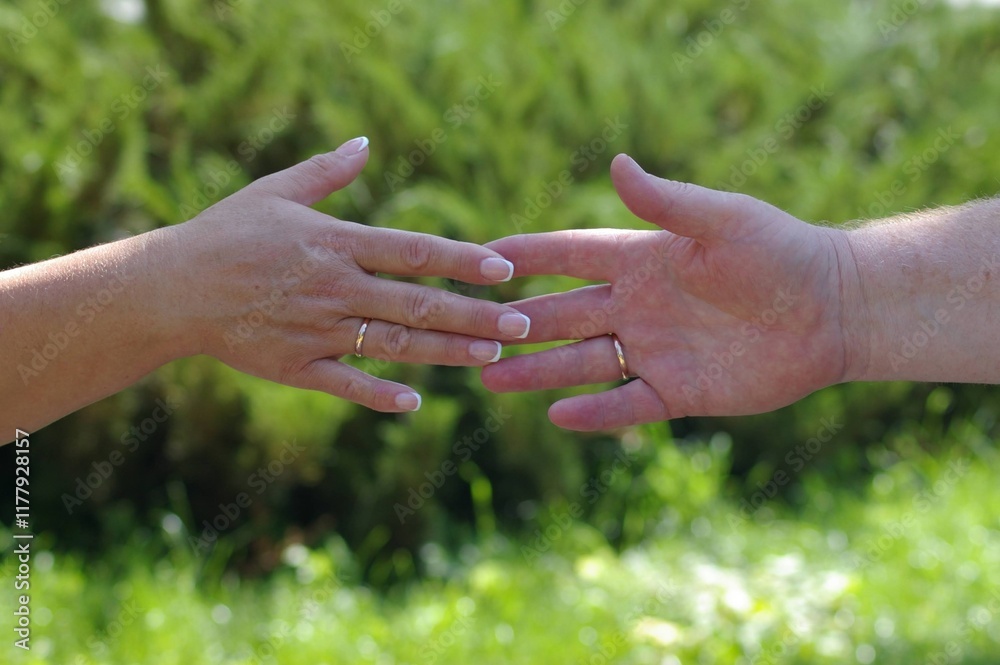 two hands holding each other two hands holding each other