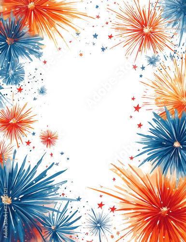 Fireworks Celebration Frame 
