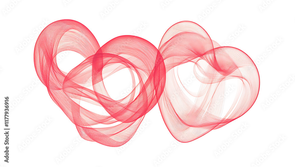 Fototapeta premium red heart love