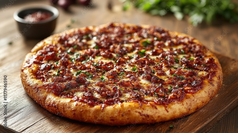 Delicious Homemade Meat Lovers Pizza Ready To Eat Delicious Homemade Meat Lovers Pizza Ready To Eat