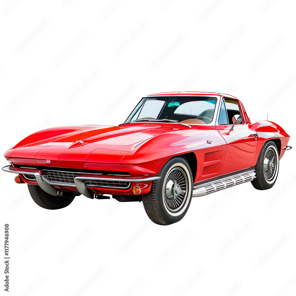 Retro car, isolated on transparent background. PNG element. Retro car, isolated on transparent background. PNG element.