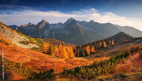 autumn mood over the peaks of the tatra mountains 02
