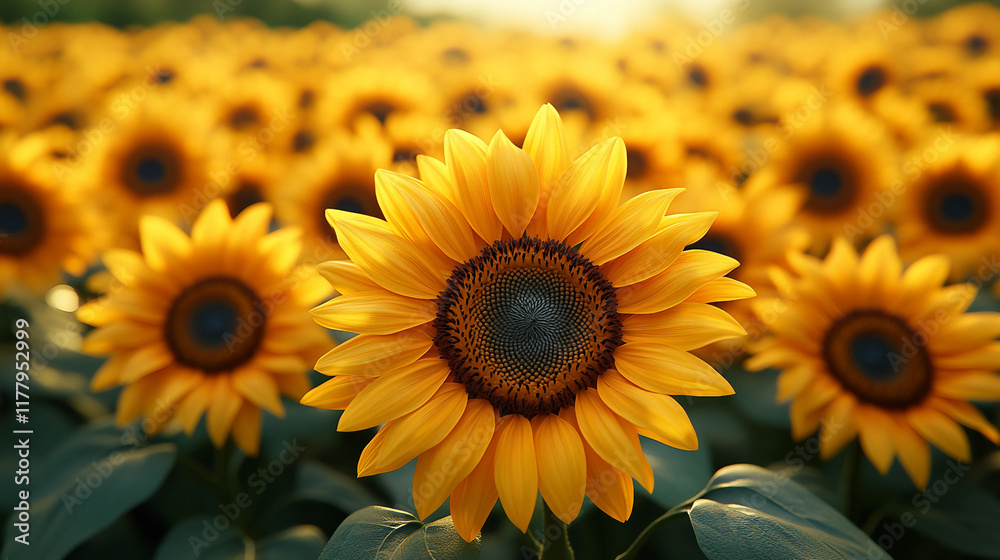 Fototapeta premium sunflowers in the field
