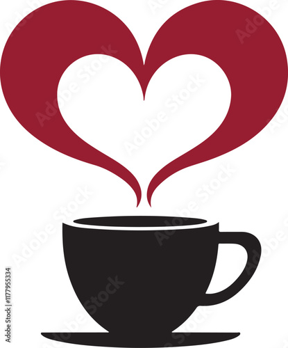 cup of coffee with heart