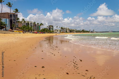 coqueiros da Praia de Jatiúca em Maceió Alagoas Brasil photo