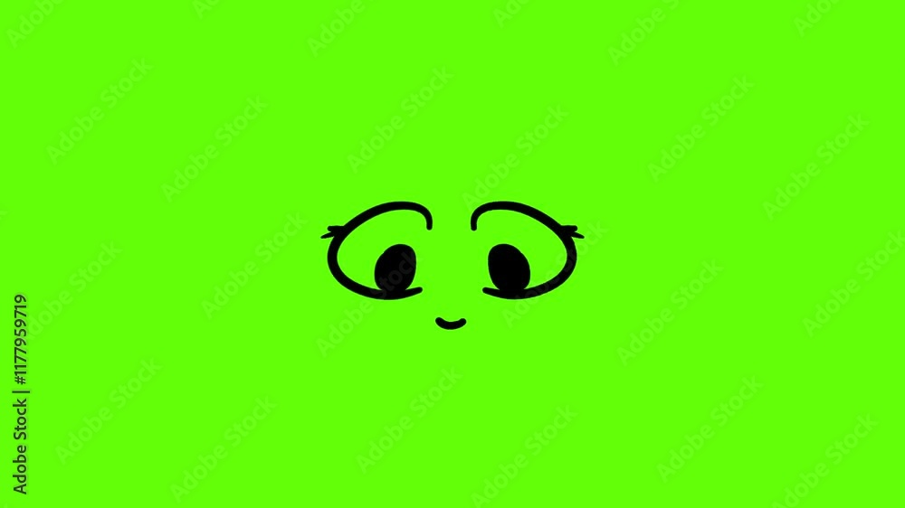 Cartoon Face on green background, Easy editable green screen video, high quality vector 3D illustration. Top choice green screen background Cartoon Face on green background, Easy editable green screen video, high quality vector 3D illustration. Top choice green screen background