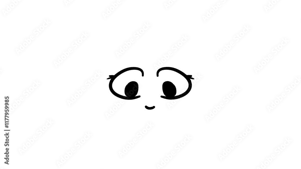 Cartoon Face on white background, Easy editable white screen video, high quality vector 3D illustration. Top choice green screen background Cartoon Face on white background, Easy editable white screen video, high quality vector 3D illustration. Top choice green screen background