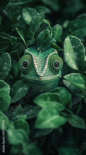 Master of Disguise: A Chameleon Seamlessly Blends into Nature