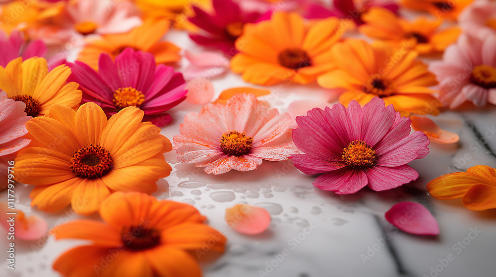 Decorative Holi visuals showcasing traditional flower garlands and colorful textures.
Decorative Holi visuals showcasing traditional flower garlands and colorful textures.