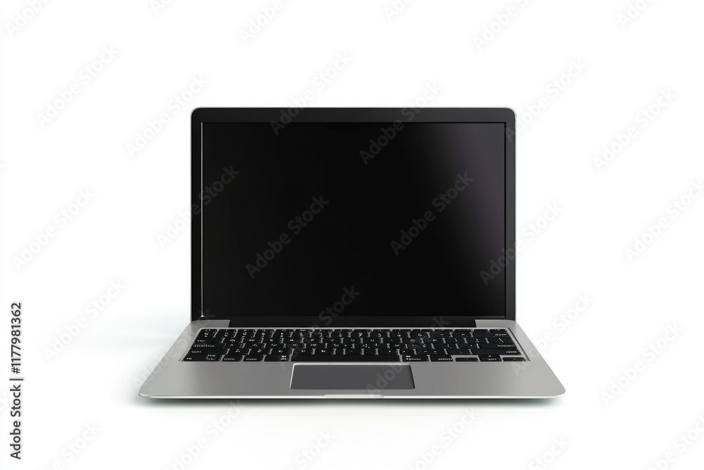 Front view laptop isolated on white background with clipping path. Front view laptop isolated on white background with clipping path.