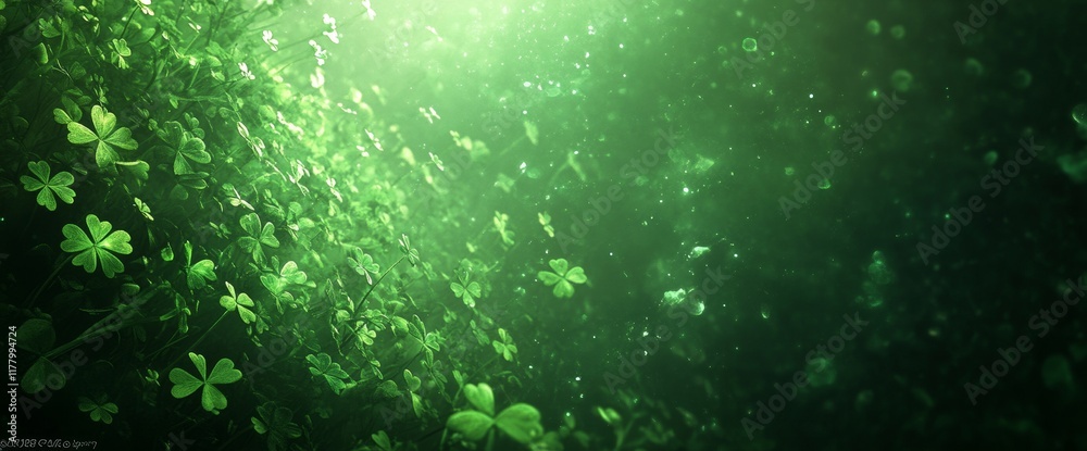 St. Patrick's Day Themed Phone Wallpaper with Shamrocks on Green Background - High Resolution, High Detail, High Quality St. Patrick's Day Themed Phone Wallpaper with Shamrocks on Green Background - High Resolution, High Detail, High Quality