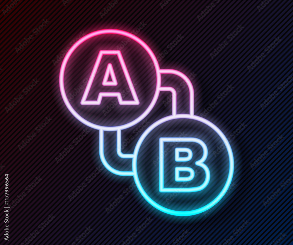 Glowing neon line Route location icon isolated on black background. Map pointer sign. Concept of path or road. GPS navigator. Vector Glowing neon line Route location icon isolated on black background. Map pointer sign. Concept of path or road. GPS navigator. Vector