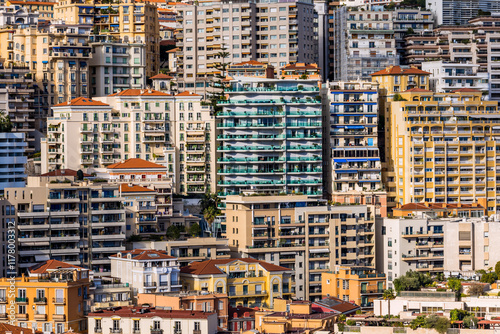 Obraz na płótnie Vue sur Monaco depuis le Rocher w salonie