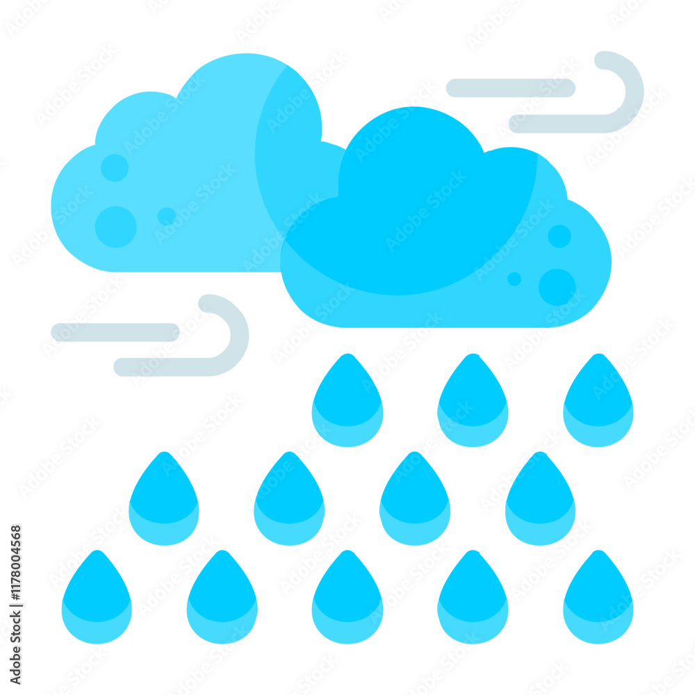 Drizzle Vector Icon Design Drizzle Vector Icon Design