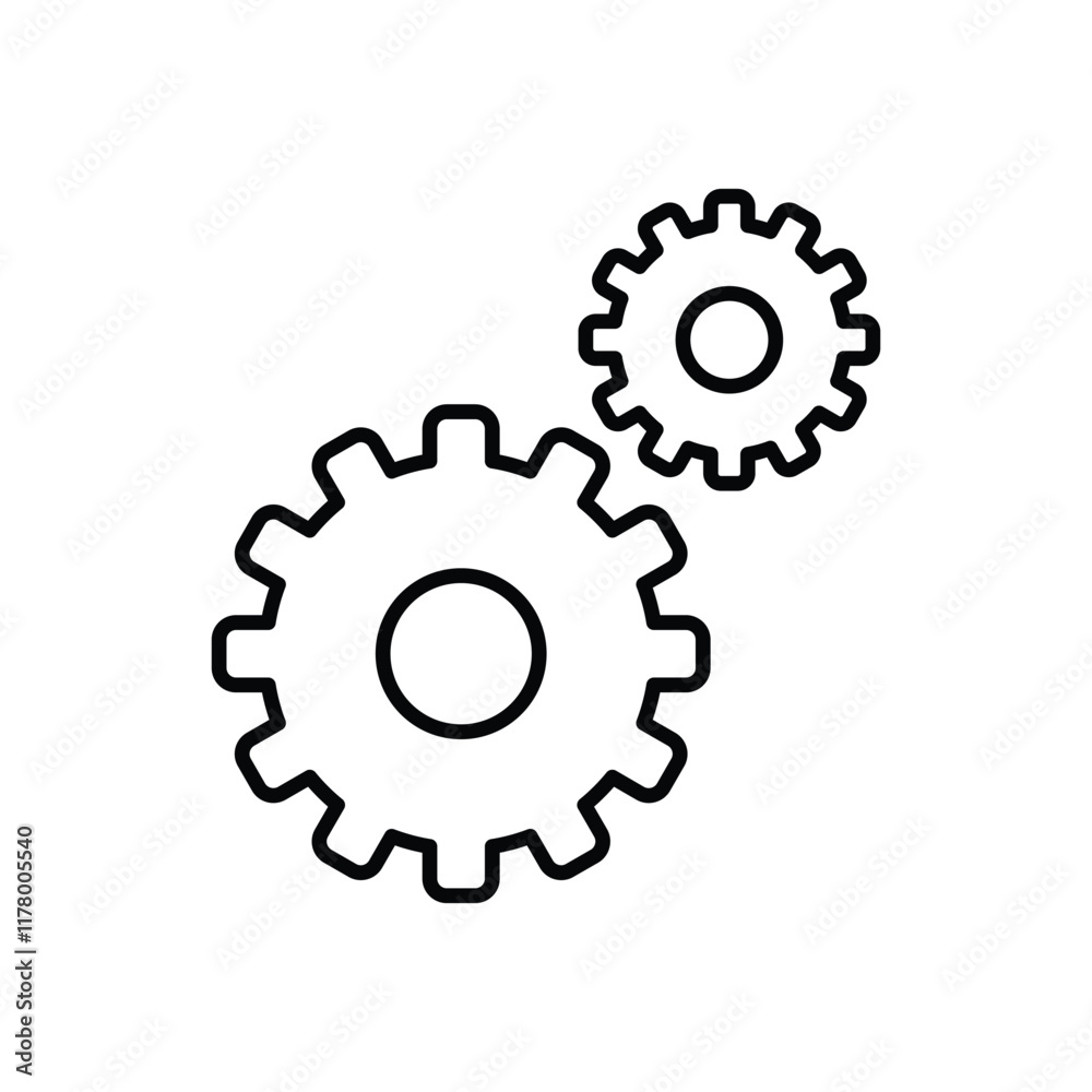 Gear vector icon Gear vector icon