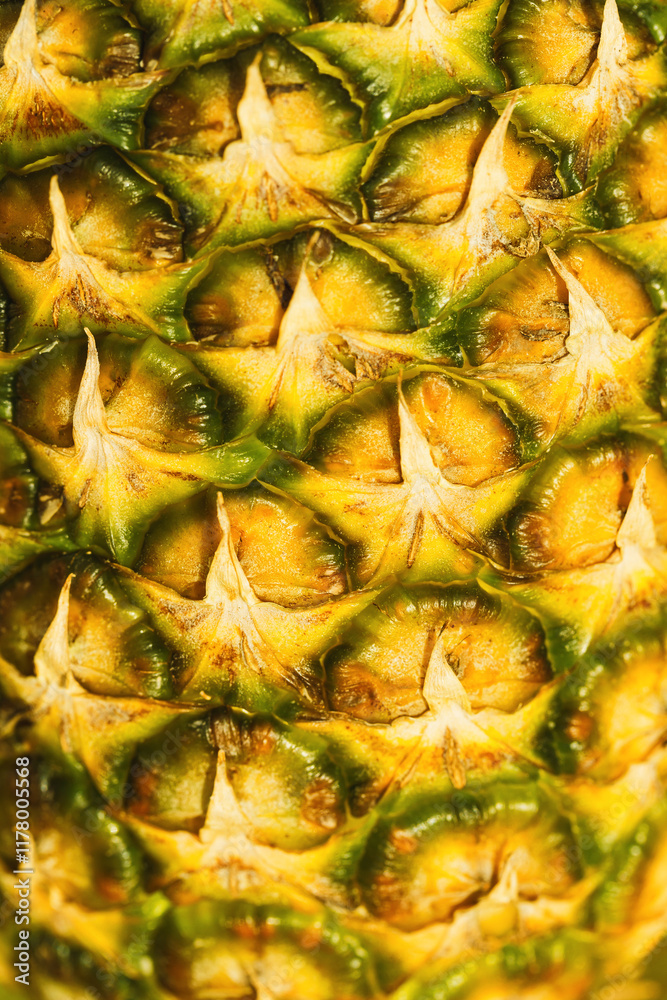 Pineapple peel texture closeup. Abstract background Pineapple peel texture closeup. Abstract background