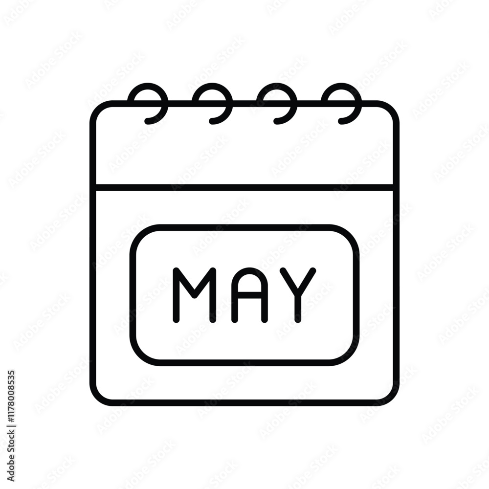 May vector icon May vector icon