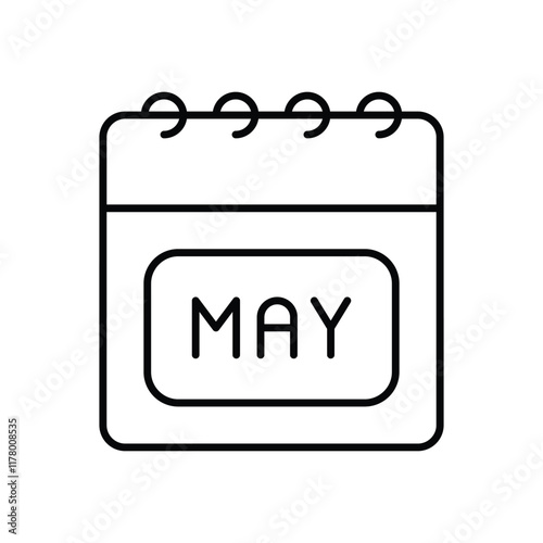 May vector icon