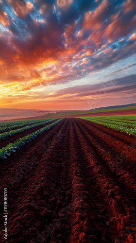 Serene Horizon: Where Earth Meets Sky in Harmonious Splendor