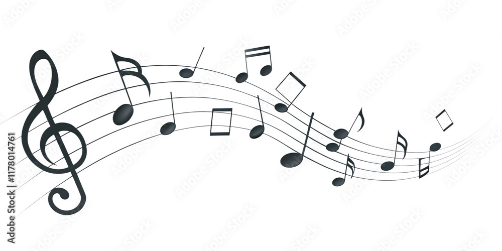 music note isolated on white background.PNG.AI GENERATED music note isolated on white background.PNG.AI GENERATED