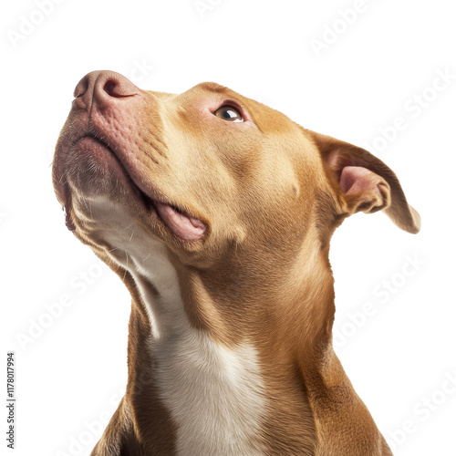 Wallpaper Mural Dog looking upward with curious expression Torontodigital.ca