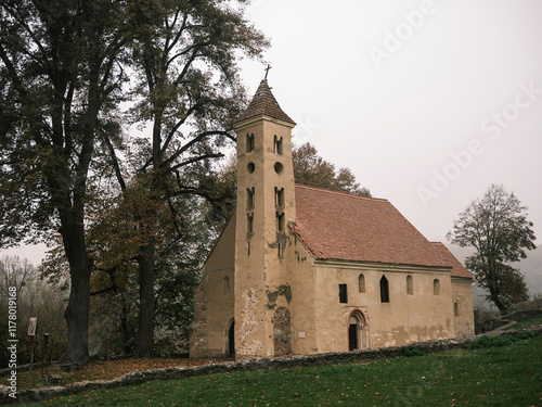 Abandoned church in forest