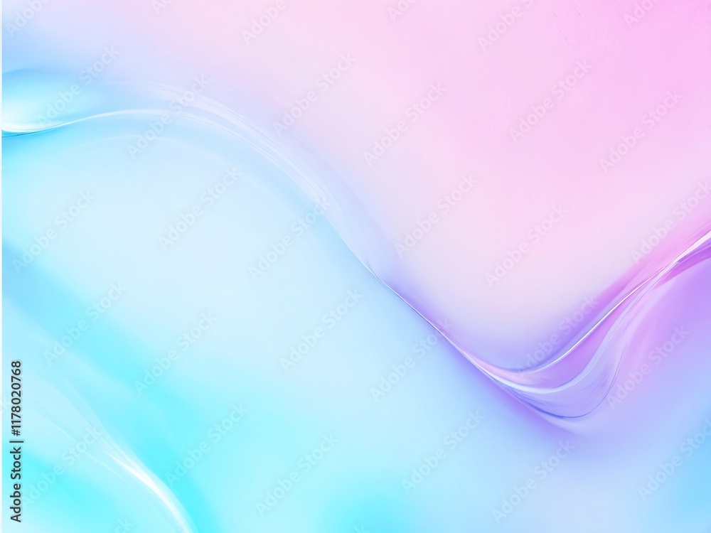 Soft pastel waves blend in tranquil colors creating a serene abstract background Soft pastel waves blend in tranquil colors creating a serene abstract background
