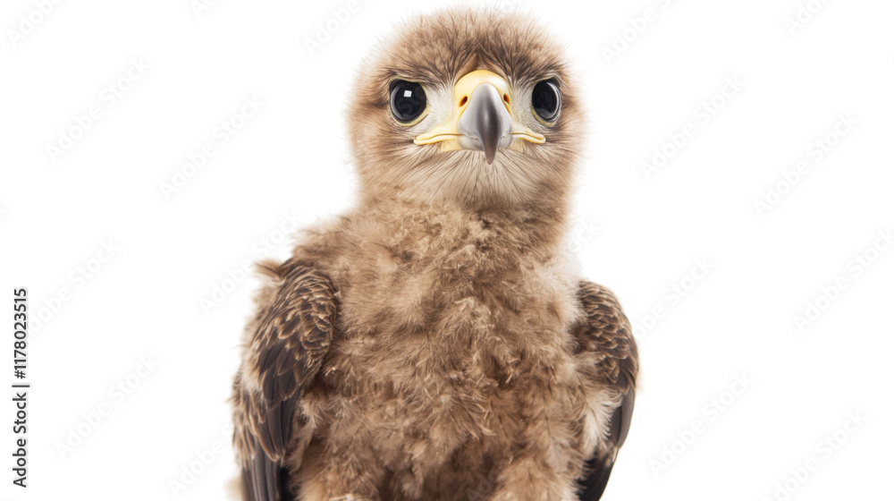 Obraz premium Eaglet eagle, isolated on transparent background