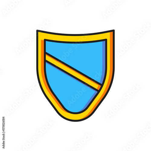 Color Shield icon isolated on white background. Guard sign. Security, safety, protection, privacy concept. Flat filled outline style with shadow. Vector Free Download Color Shield icon isolated on white background. Guard sign. Security, safety, protection, privacy concept. Flat filled outline style with shadow. Vector - GFXLoad