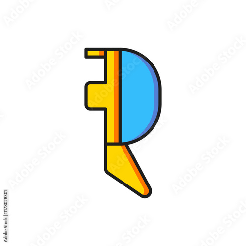 Color Fencing helmet mask icon isolated on white background. Traditional sport defense. Flat filled outline style with shadow. Vector