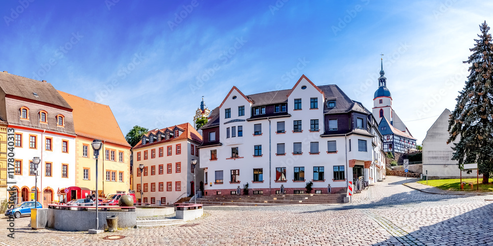 Fototapeta premium Altstadt, Markt, Wurzen, Deutschland 