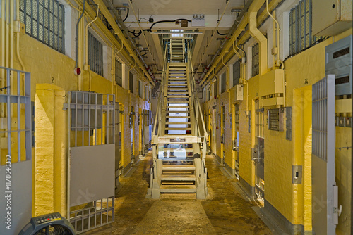 Photography Hong Kong old prison inside