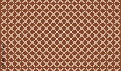 Canvas Print Elegant seamless geometric pattern with abstract interlocking shapes in warm ear