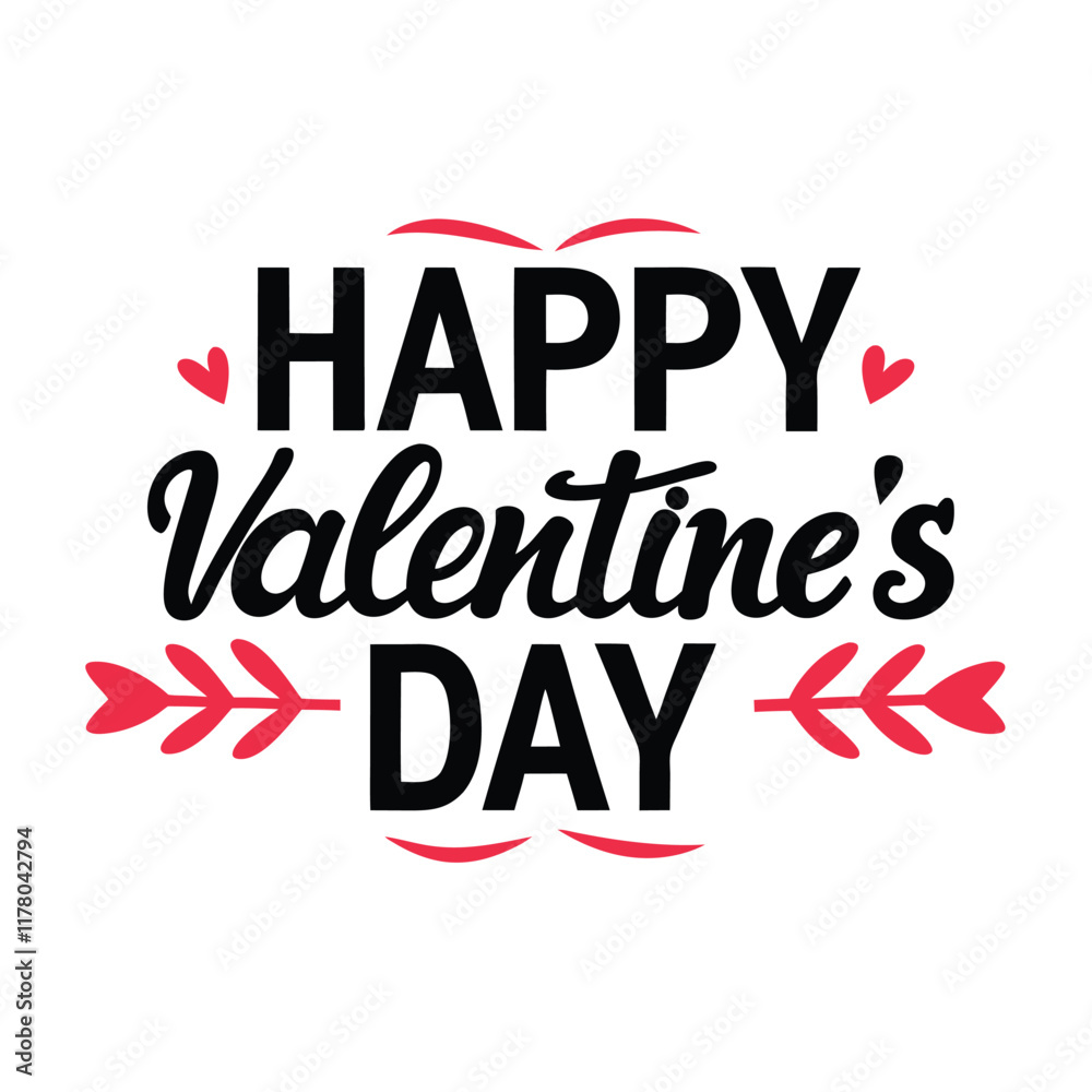 Happy valentine's day vector silhouette Happy valentine's day vector silhouette
