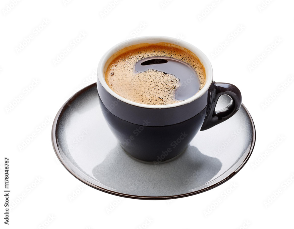 Fototapeta premium Espresso Coffee Cup on a White Background