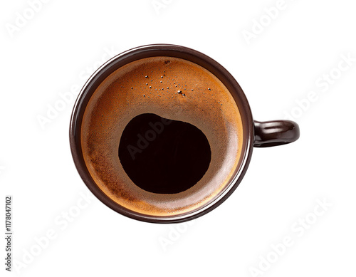 Espresso Coffee Cup on a White Background