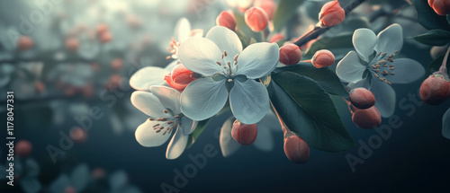 Close-up of blooming flowers showcasing intricate petals and vibrant colors photo