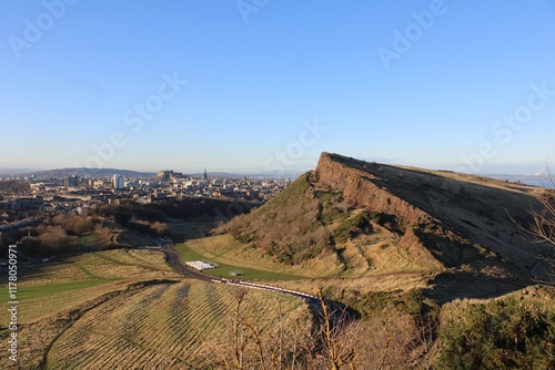 Edinburgh from the slopes of Arthur's Seat.