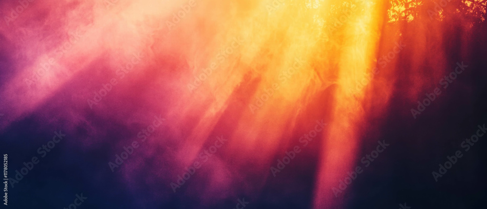 Colorful radial gradients with warm tones and clean shadows creating a vibrant atmosphere Colorful radial gradients with warm tones and clean shadows creating a vibrant atmosphere