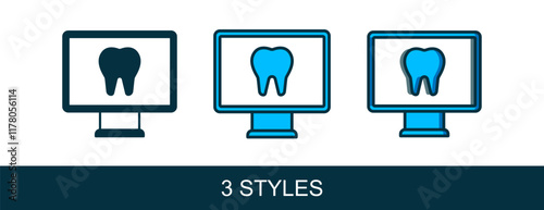 Filled outline Online dental care icon isolated on white background. Dental service information call center. Vector