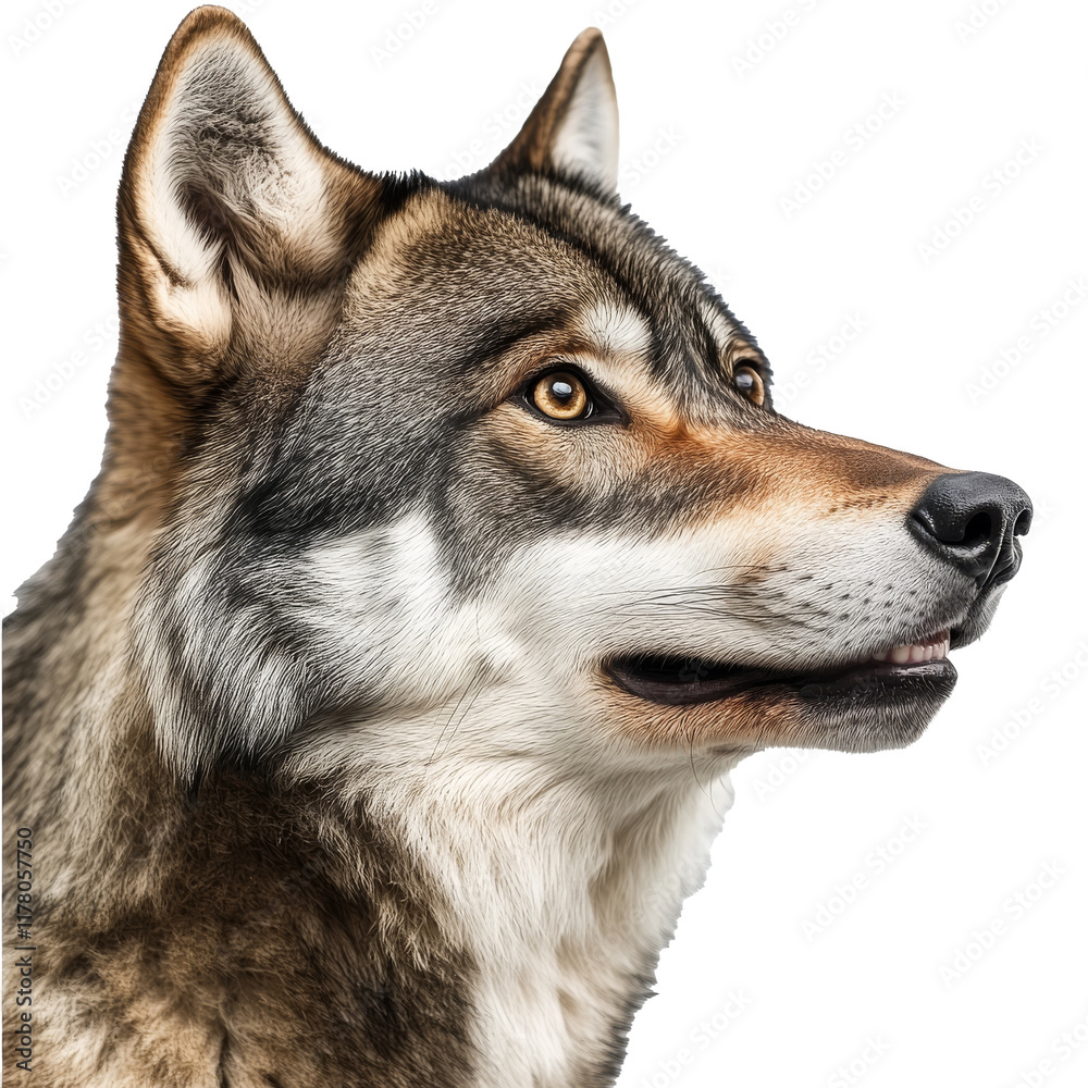 Fototapeta premium Close up of a majestic wolf portrait