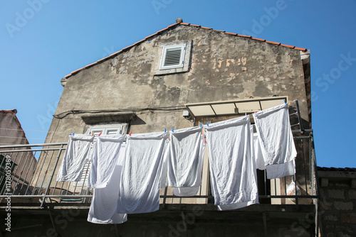 Hanging laundry photo