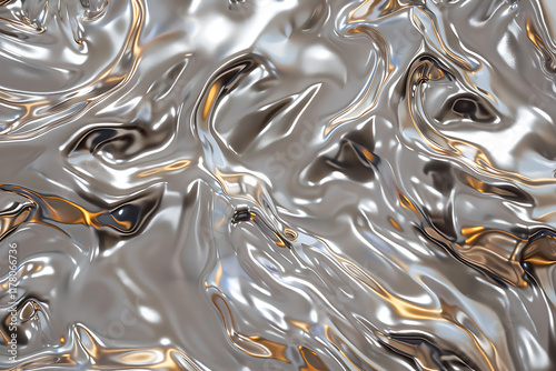 metallic fusion, picture the lifestyle of chrome liquified photo