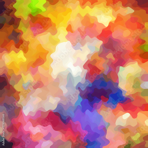Wallpaper Mural Colorful patched abstract background. Stain effect and camouflage. Spotted backdrop. Torontodigital.ca