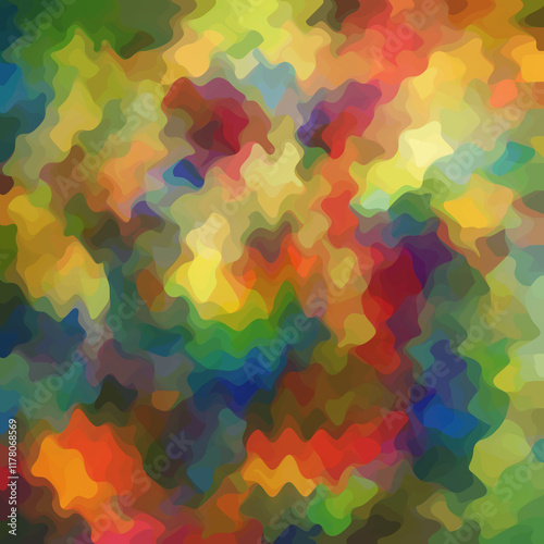 Wallpaper Mural Colorful patched abstract background. Stain effect and camouflage. Spotted backdrop. Torontodigital.ca