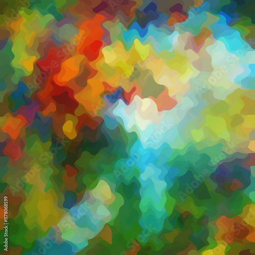 Wallpaper Mural Colorful patched abstract background. Stain effect and camouflage. Spotted backdrop. Torontodigital.ca