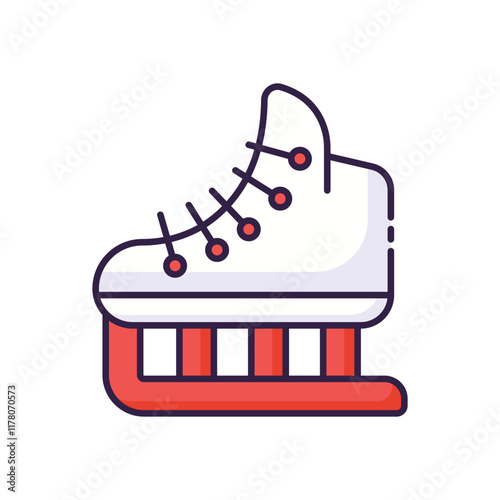 Ice Skates Gliding