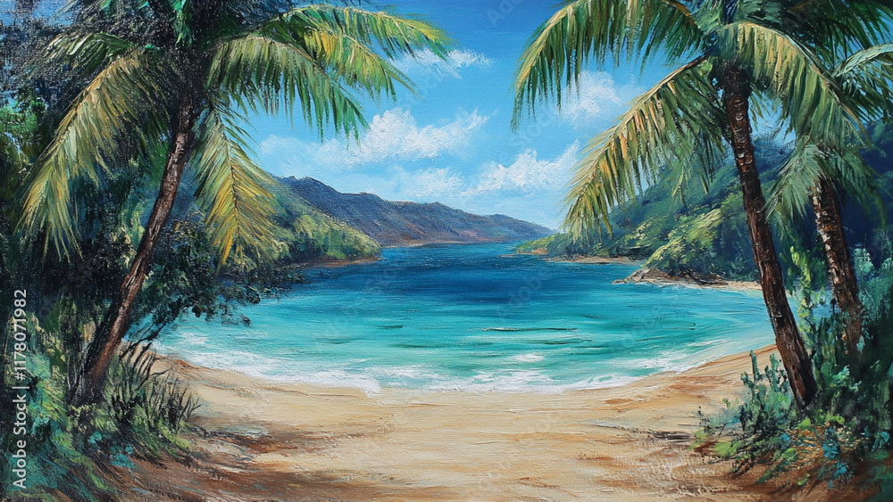 Obraz premium Tropical Beach Paradise