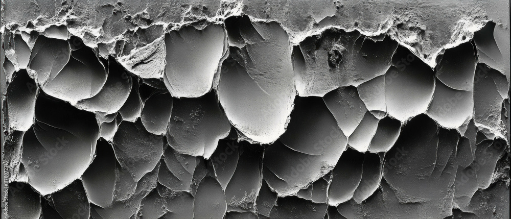 Fototapeta premium Mottled surface of an ancient mirror reveals intricate textures and patterns