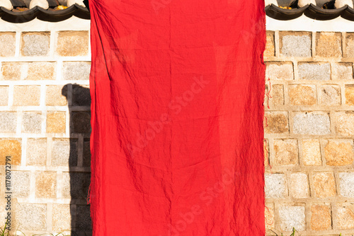 Red fabric